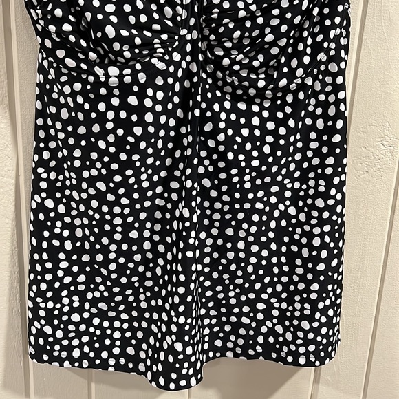 Smart & Sexy Swim Black & White Polka Dot Swim Top - Picture 3 of 8